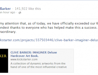 Breaking: “Clive Barker: Imaginer” Achieves Kickstarter Goal
