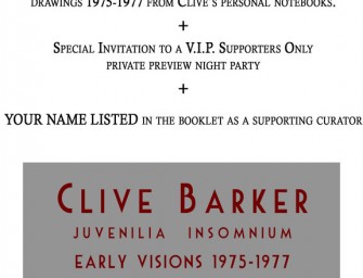 Clive Barker Imaginer Art Book, Second Stretch Goal!